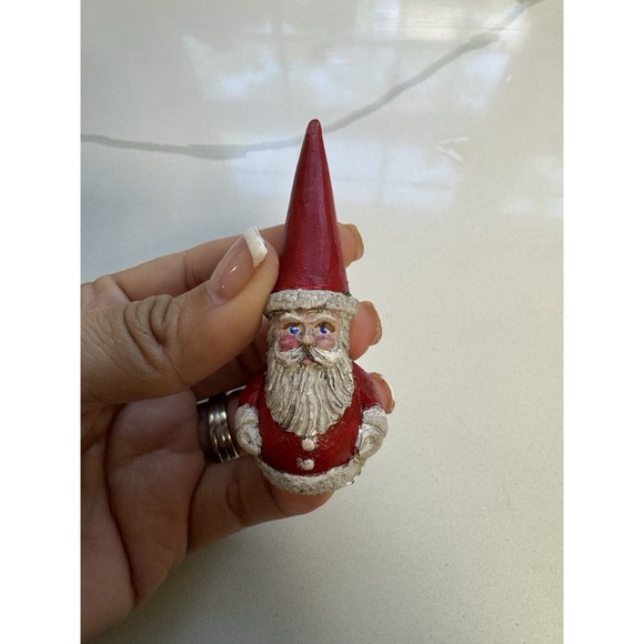 Jim Shore Other - JIM SHORE MINI MINATURE SANTA FIGURE FIGURINE EARLY RARE 1990 2-5/8" HIGH GNOME
